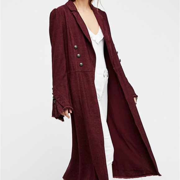 Military Maxi Duster Coat 